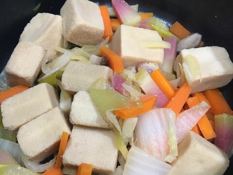 高野豆腐と野菜の甘酢煮